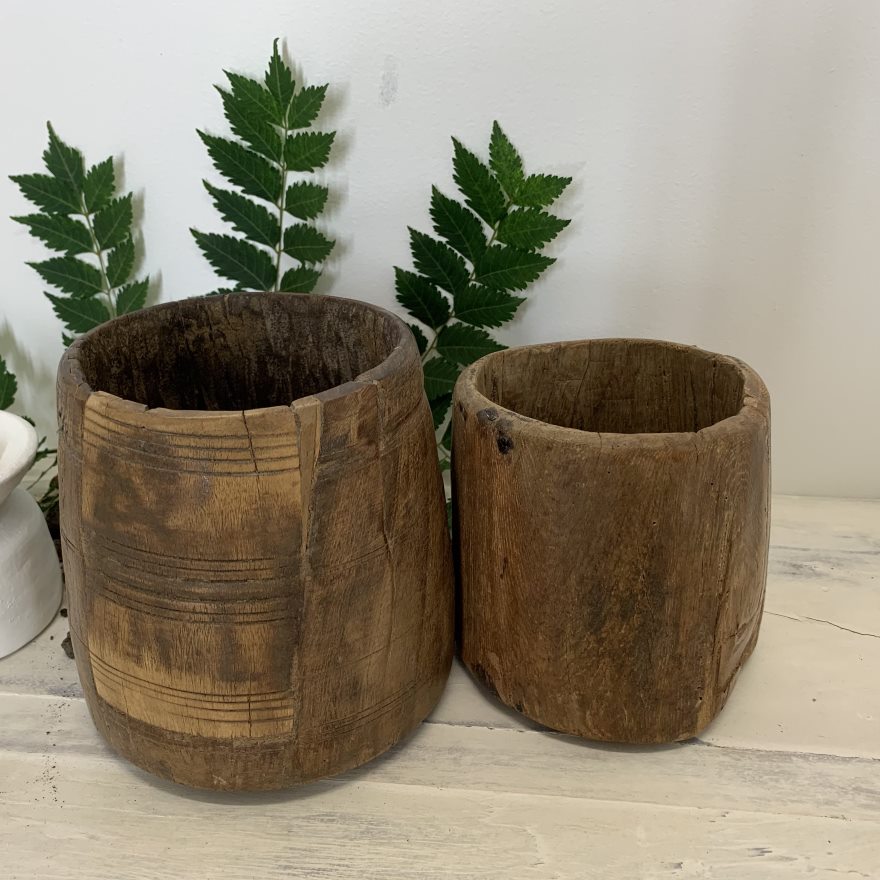 Soma : Wood Antique Pot