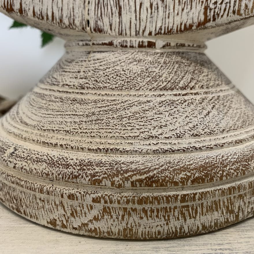 Delan : Wooden Seeder, Whitewashed