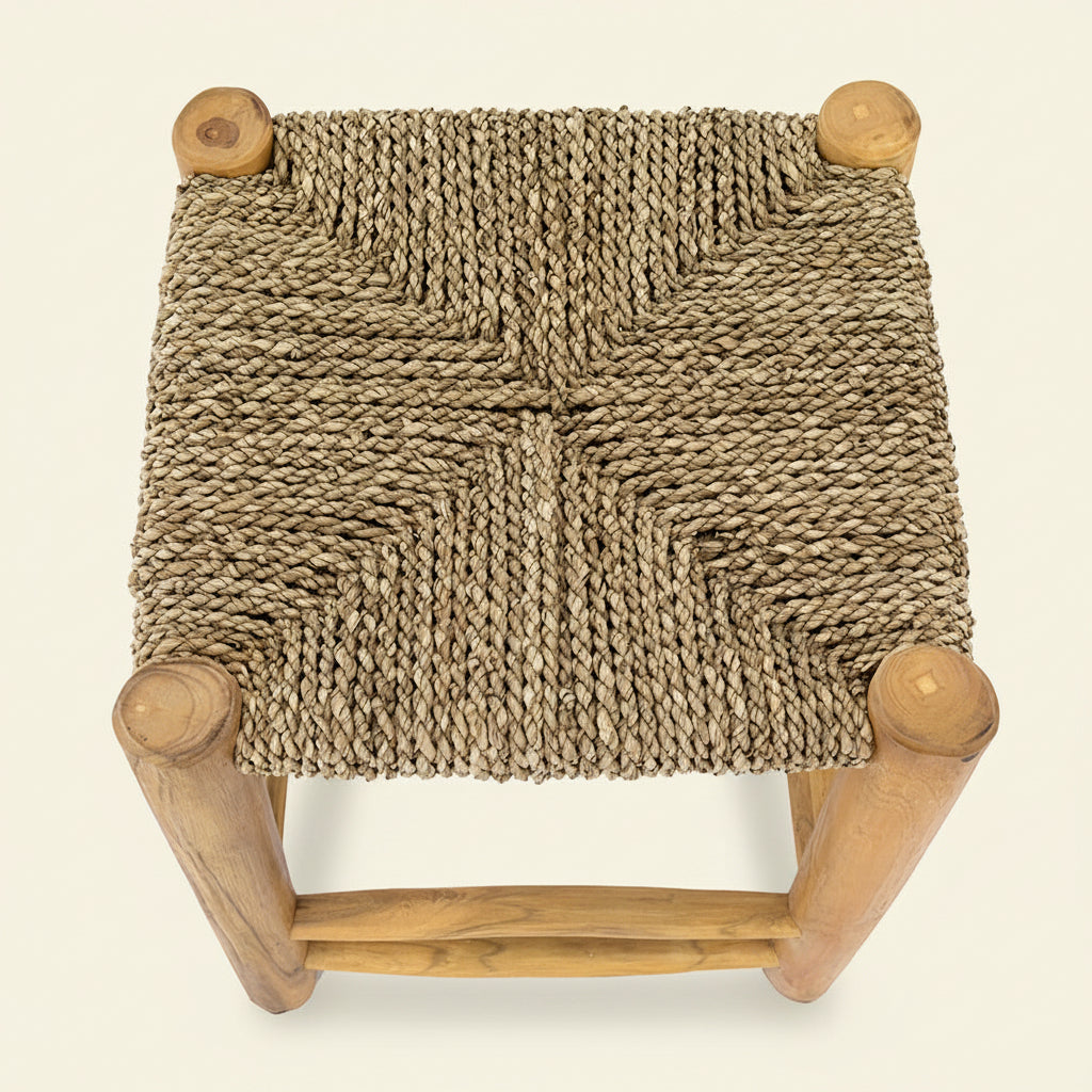 Susal : Low Seagrass Stool, Natural