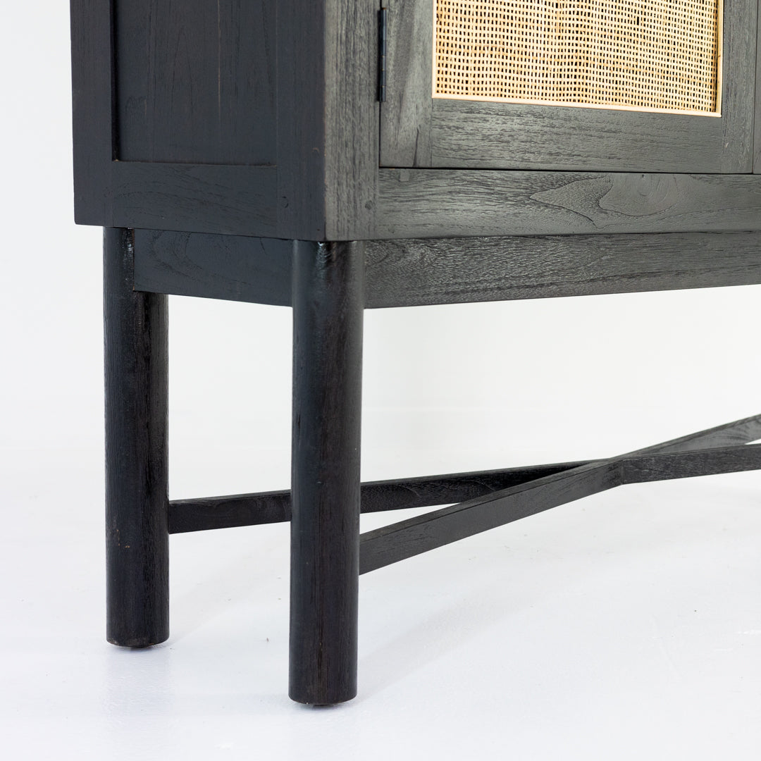 Cabinet : Amaran : 2 Door Bamboo Inlay Cabinet, 120 x 35 x 180cm high