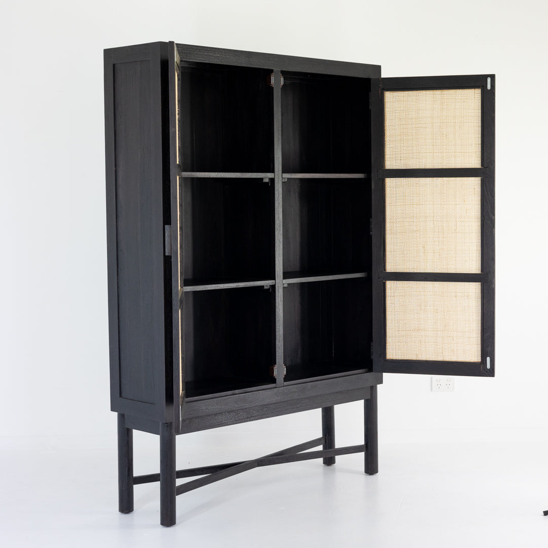 Cabinet : Amaran : 2 Door Bamboo Inlay Cabinet, 120 x 35 x 180cm high