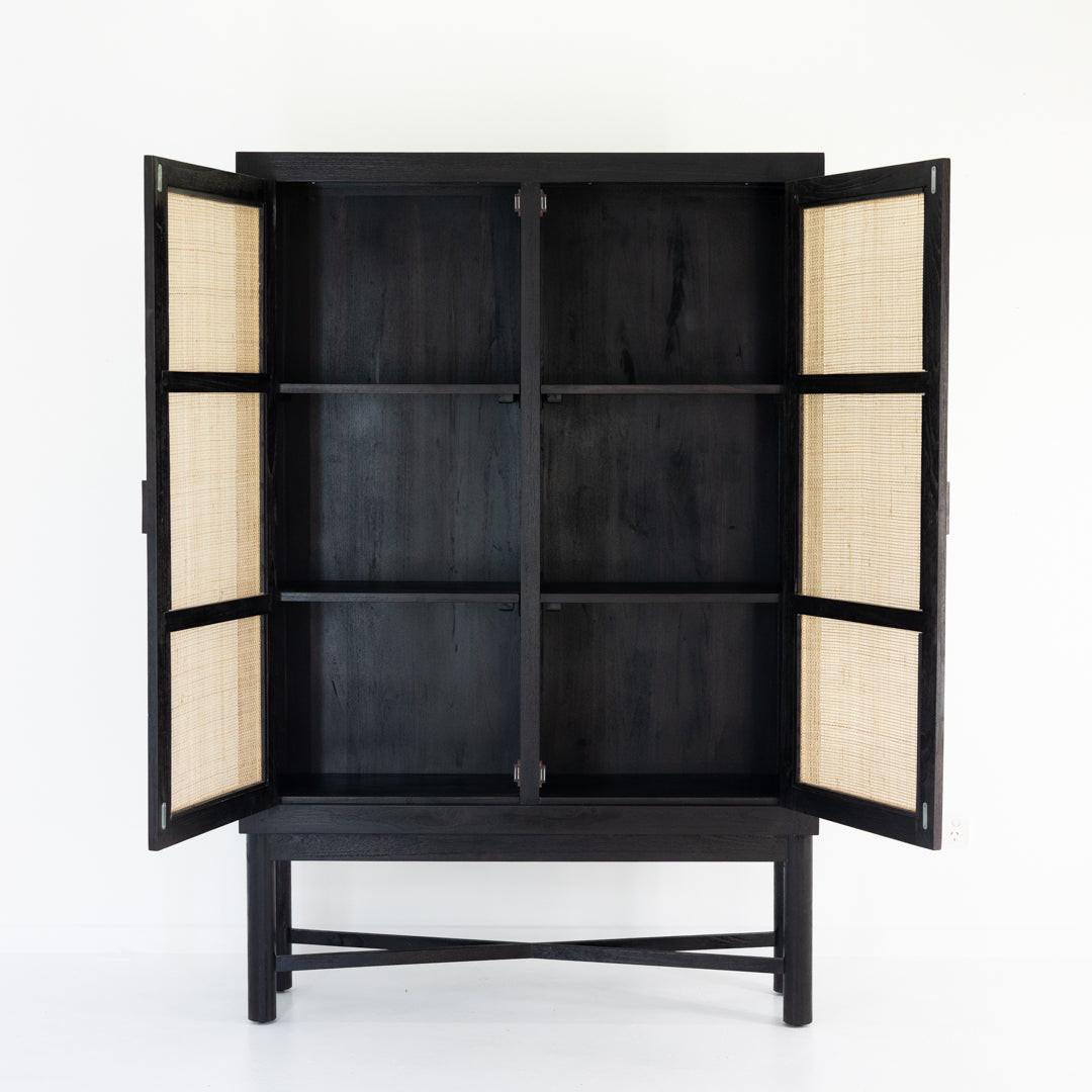 Cabinet : Amaran : 2 Door Bamboo Inlay Cabinet, 120 x 35 x 180cm high
