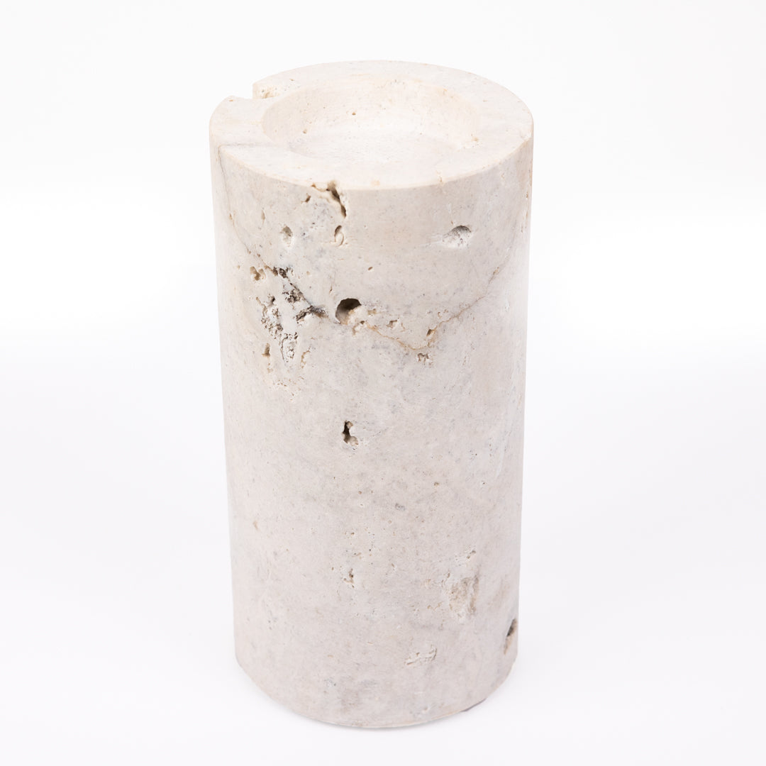 Caru : Coral Candleholder Large 12cm diam x 34cm h