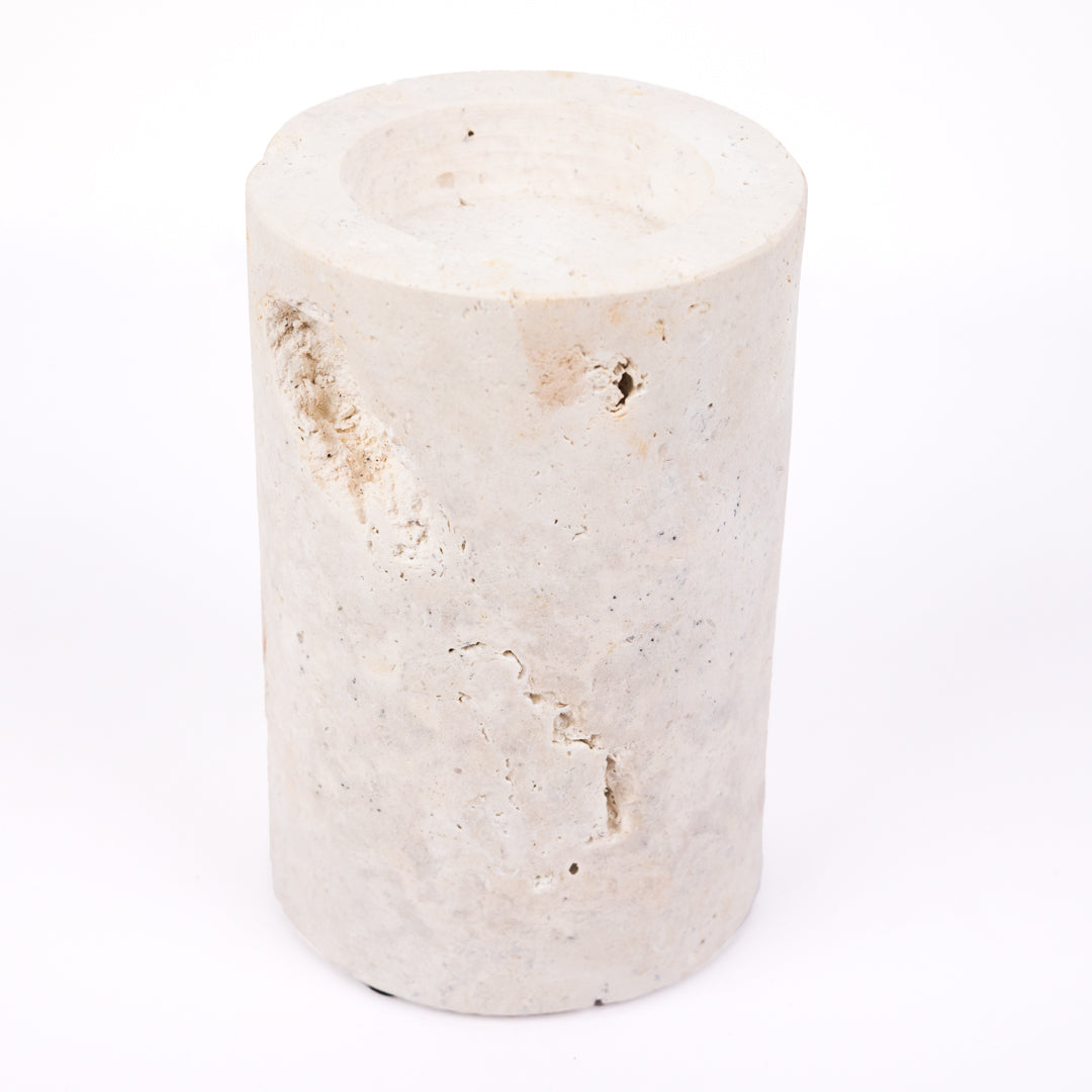 Caru : Coral Candleholder Large 12cm diam x 34cm h