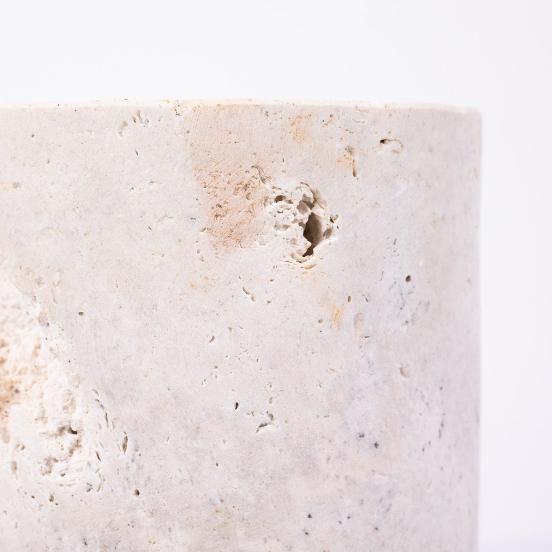 Caru : Coral Candleholder Large 12cm diam x 34cm h