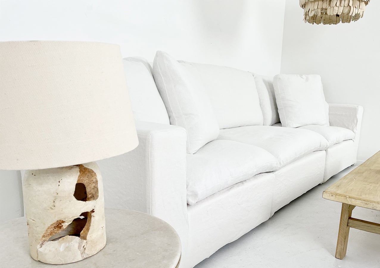 Zuri Mountain Stone Table Lamp Base (shade optional)