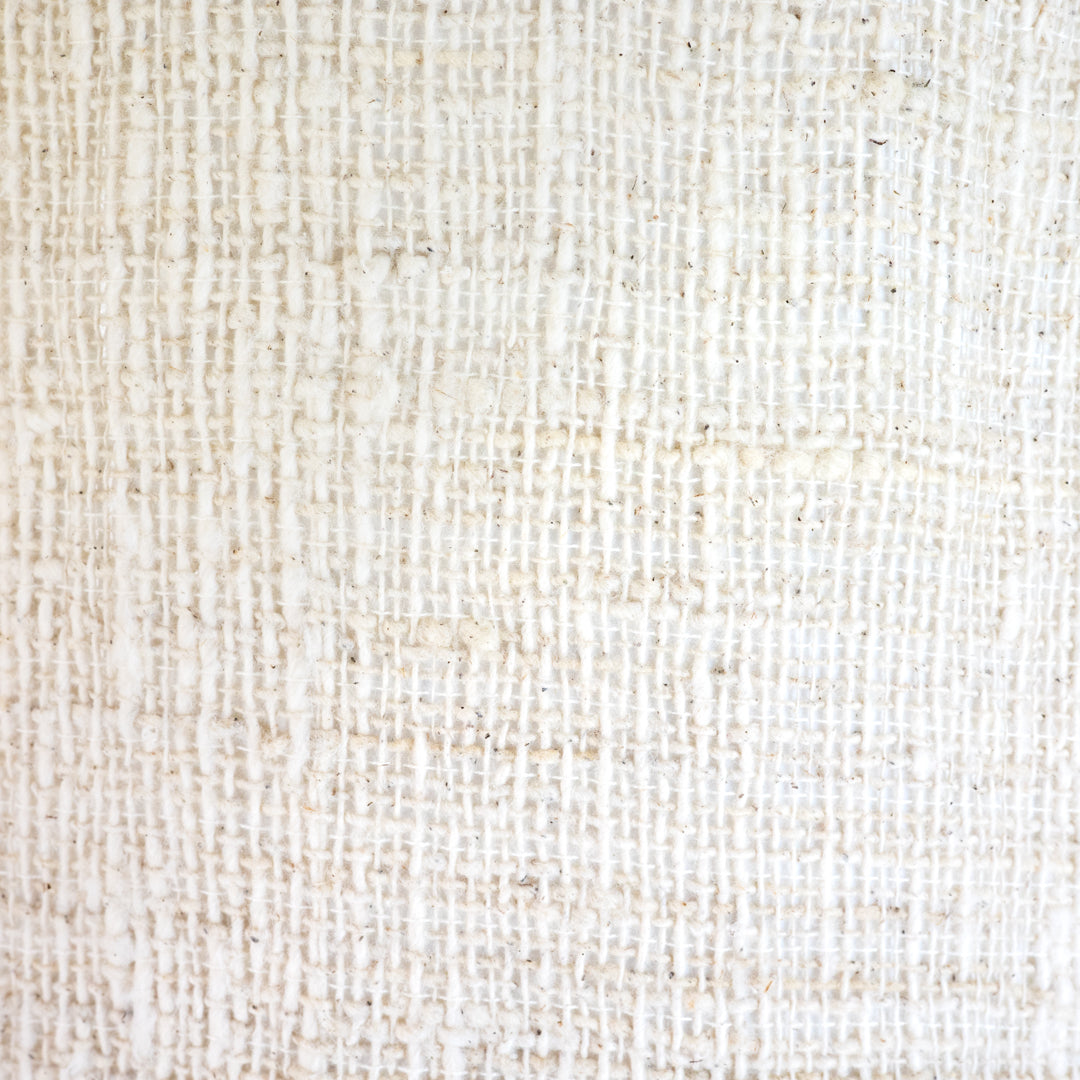 Melati : Cotton Lamp Shade Textured White, Large