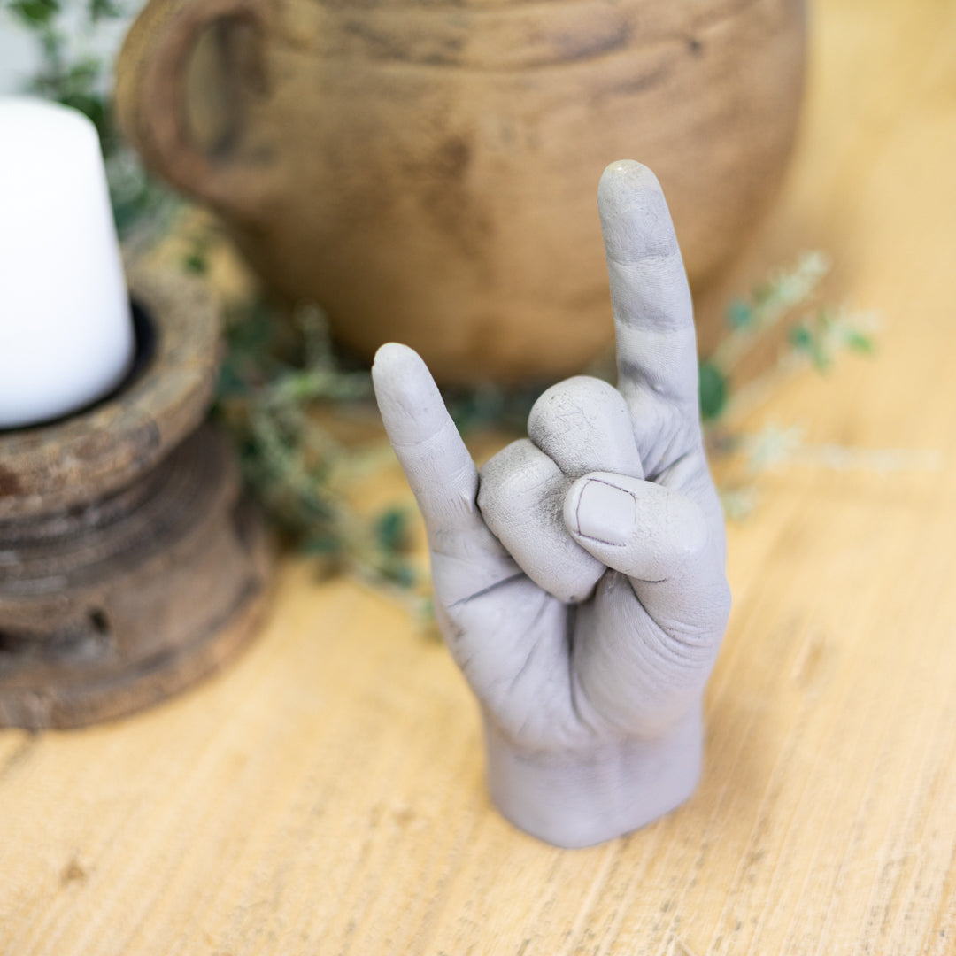 Rock On : Carved Hand Statue