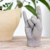 'Rock On' Carved Hand Statue