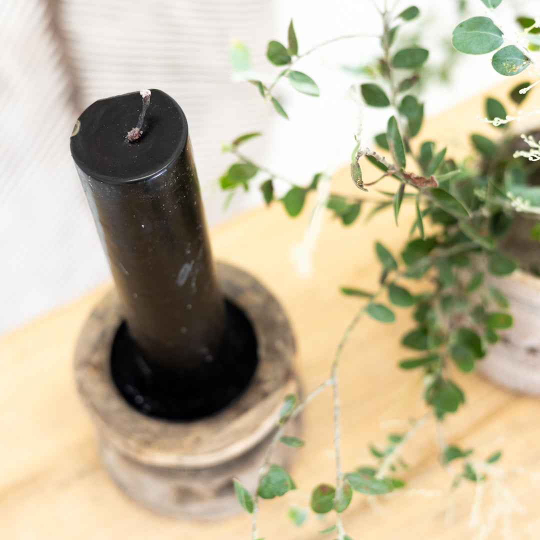 'Mazi' Candle, Black (Minimum 4)