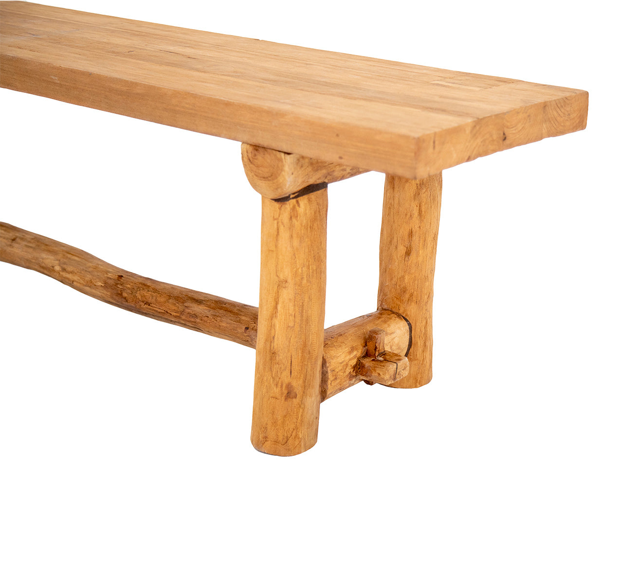 Anyango : 180cm Teak Bench Seat, Natural - Bisque