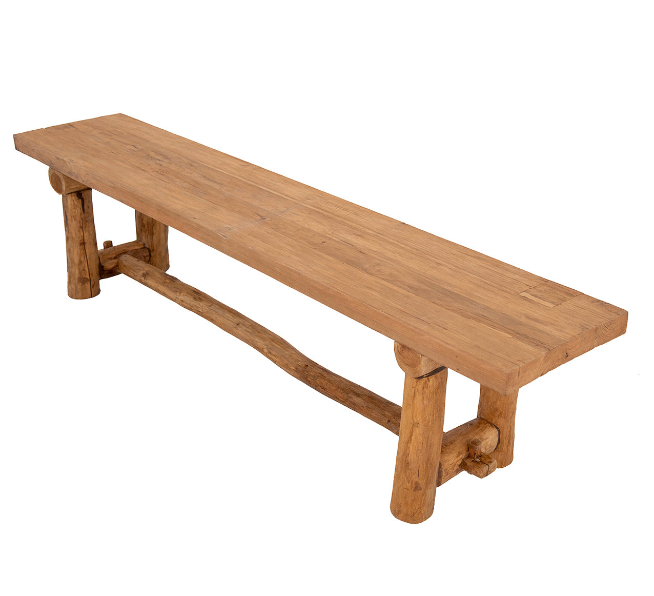 Anyango : 180cm Teak Bench Seat, Natural - Bisque