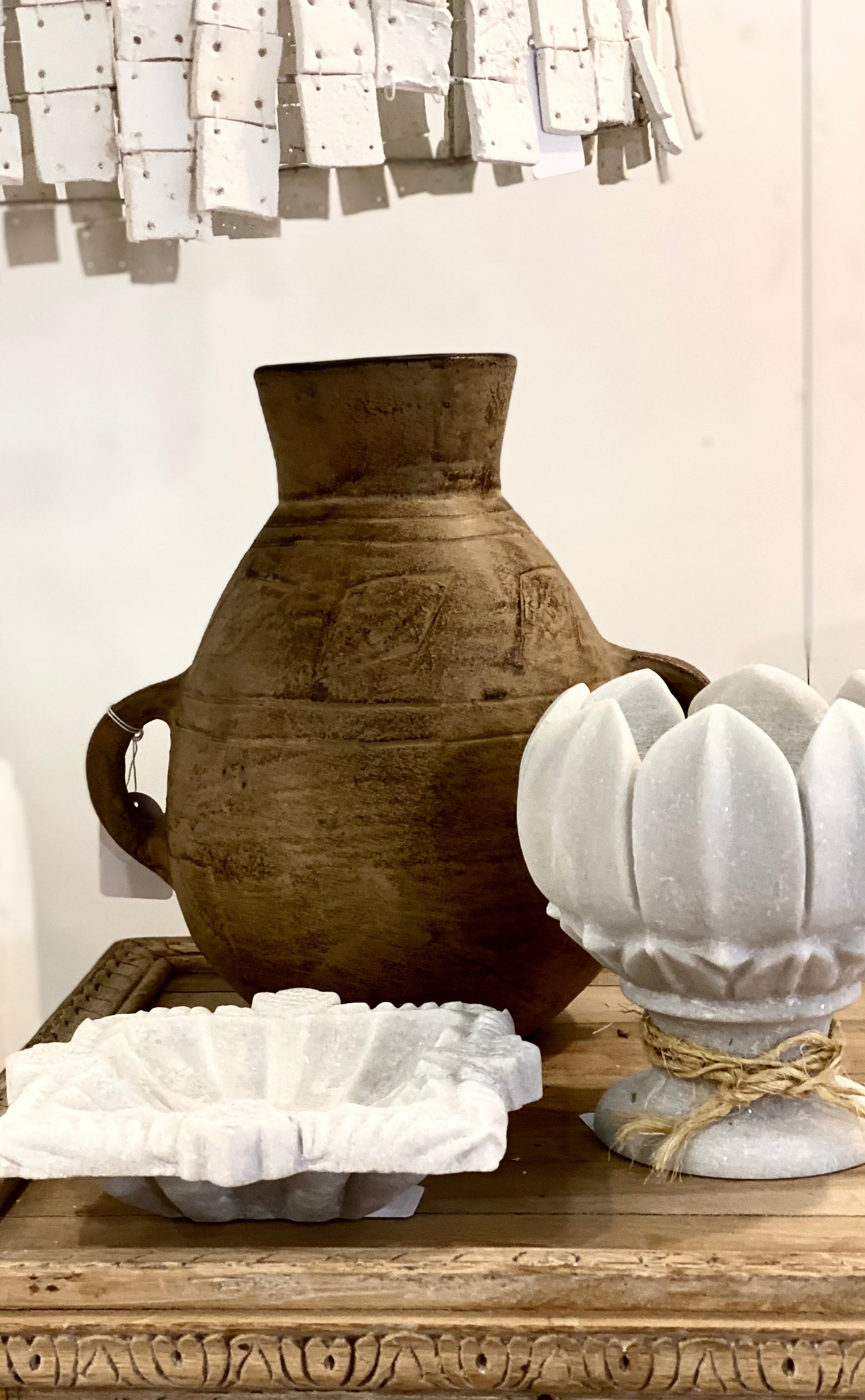 Fhazi : Marble White Square Bowl