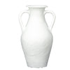 Tall Terracotta Pot, White