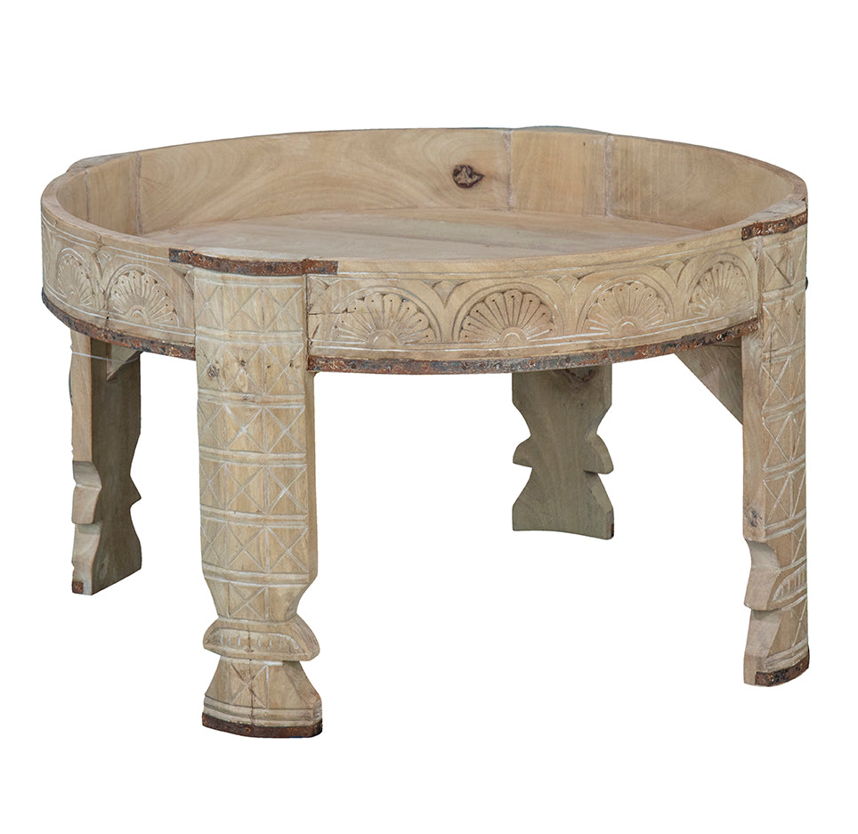 Sana Carved Indian Wooden Ghatti Guera