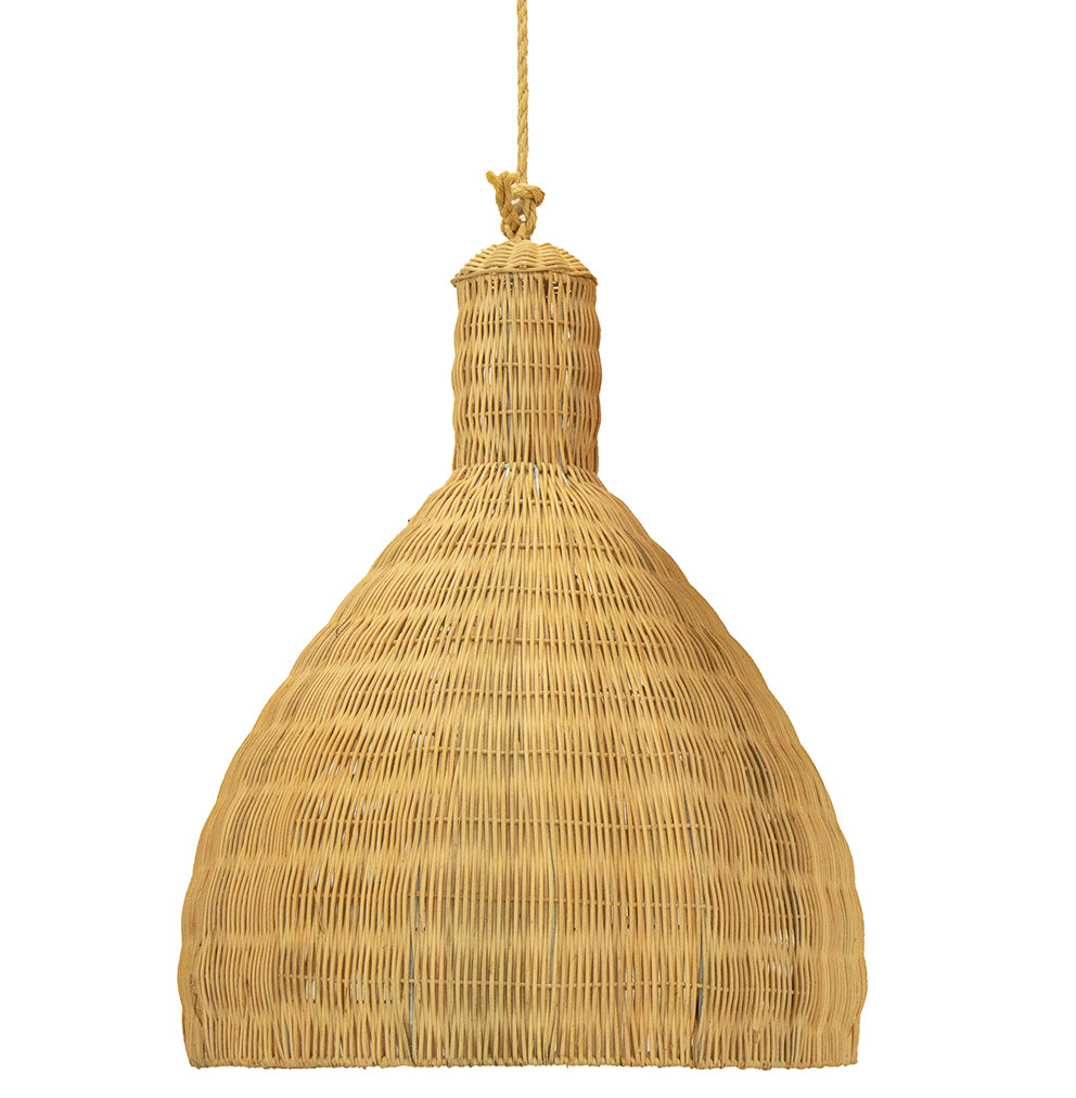 Keeya : Rattan Beehive Pendant 60cm diam x 75cm h-Large