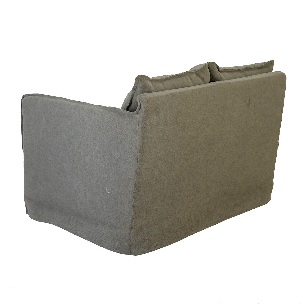 Khalia : Single Seater Sofa, Taupe Slip Cover