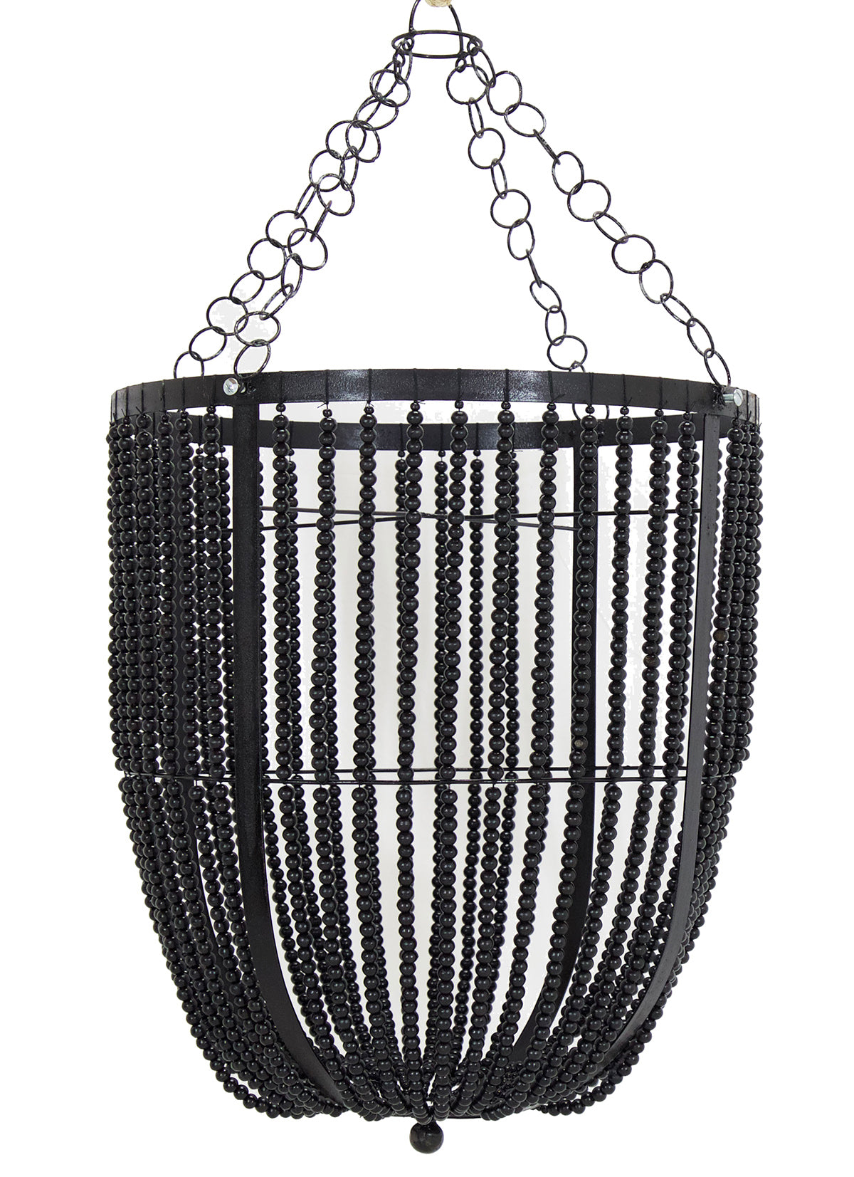 'Roro' Black Bead Pendant, Small