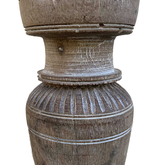 Caro : Carved Indian Candle Holder, Assorted Tall