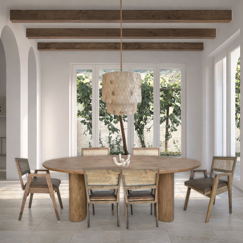 Bonito : Recycled Pine Oval Dining Table