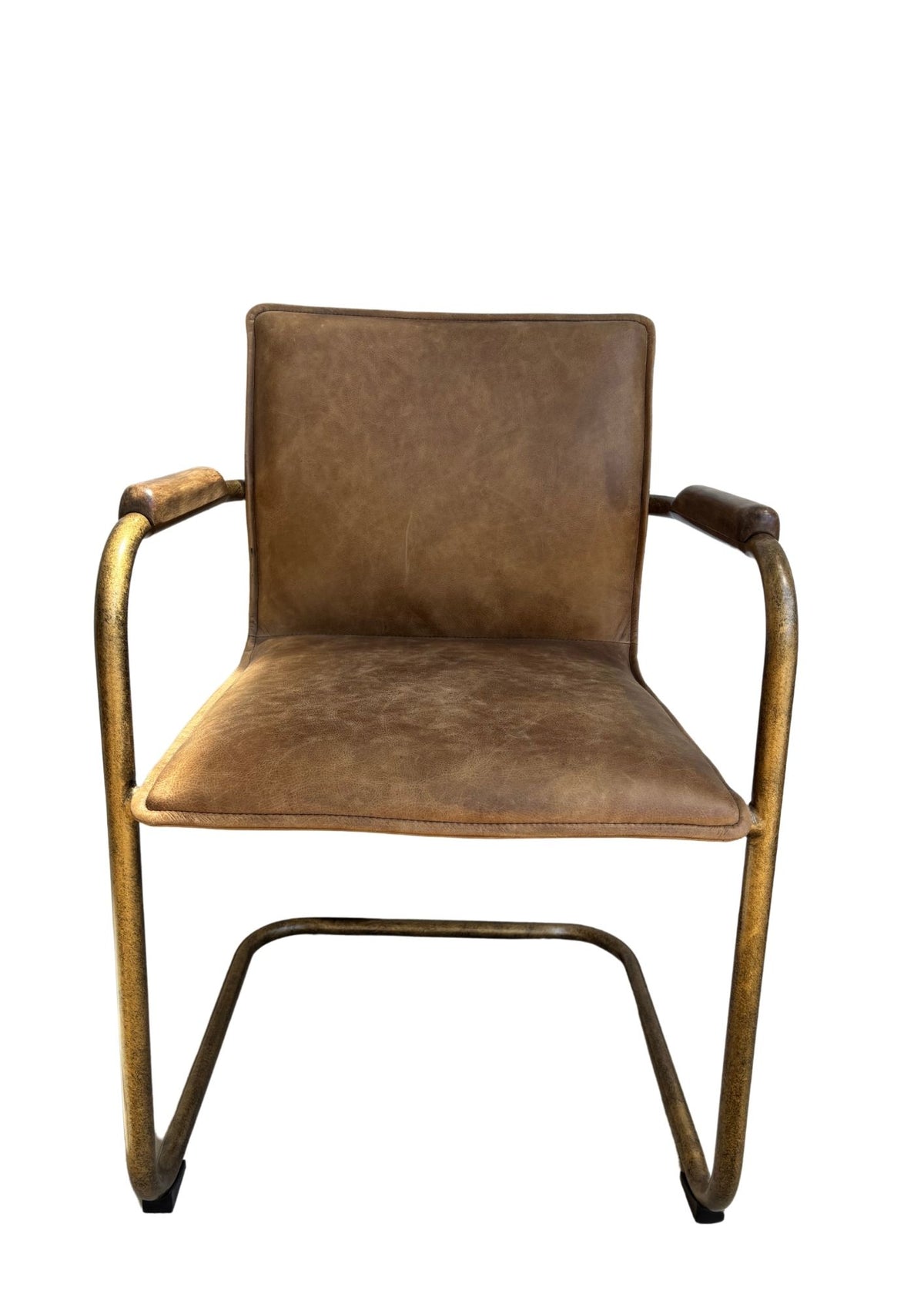 Alessia : Leather Dining Chair, Vintage Brown