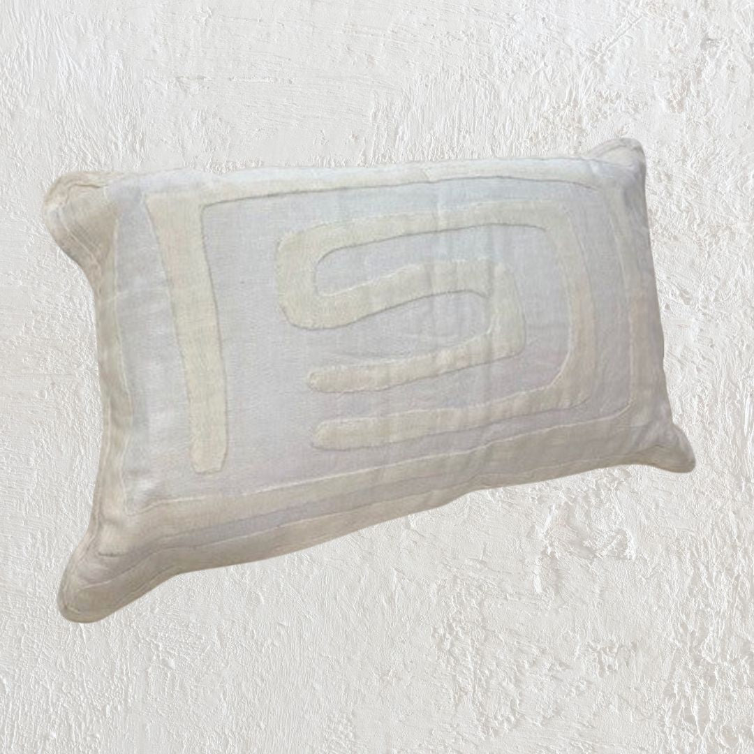 Luana :  Linen Cushion, Lumbar