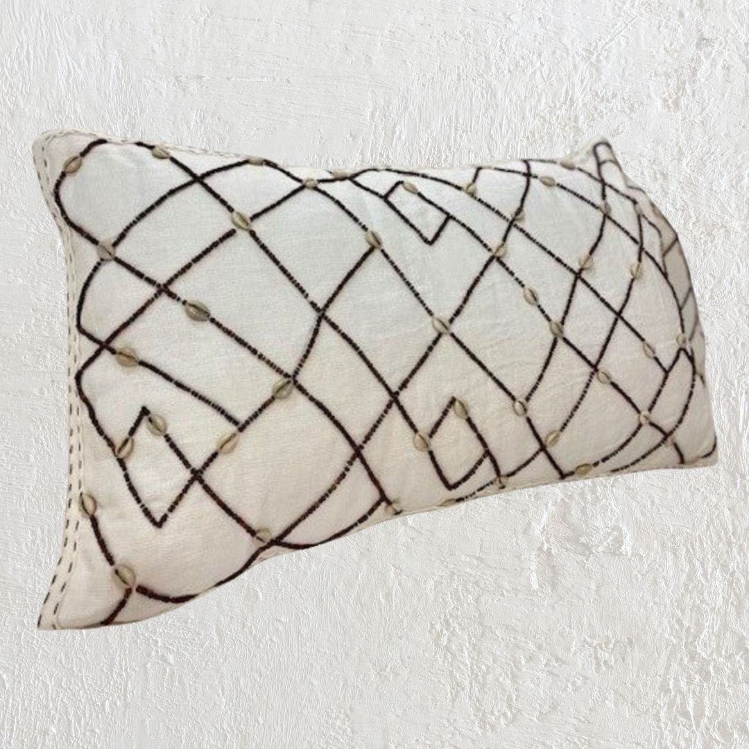 Tania : Linen Cushion, Lumbar