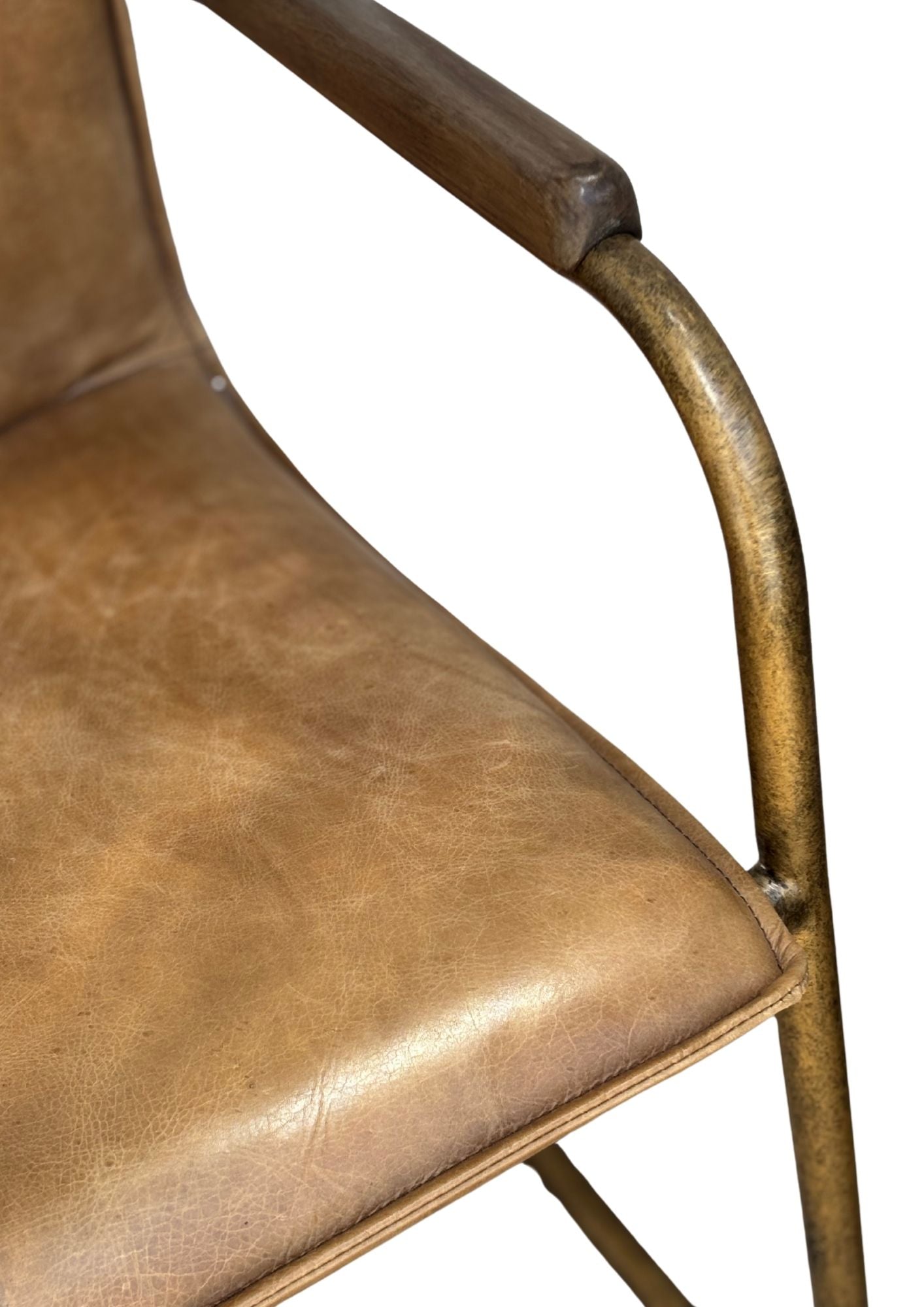 Alessia : Leather Dining Chair, Vintage Brown
