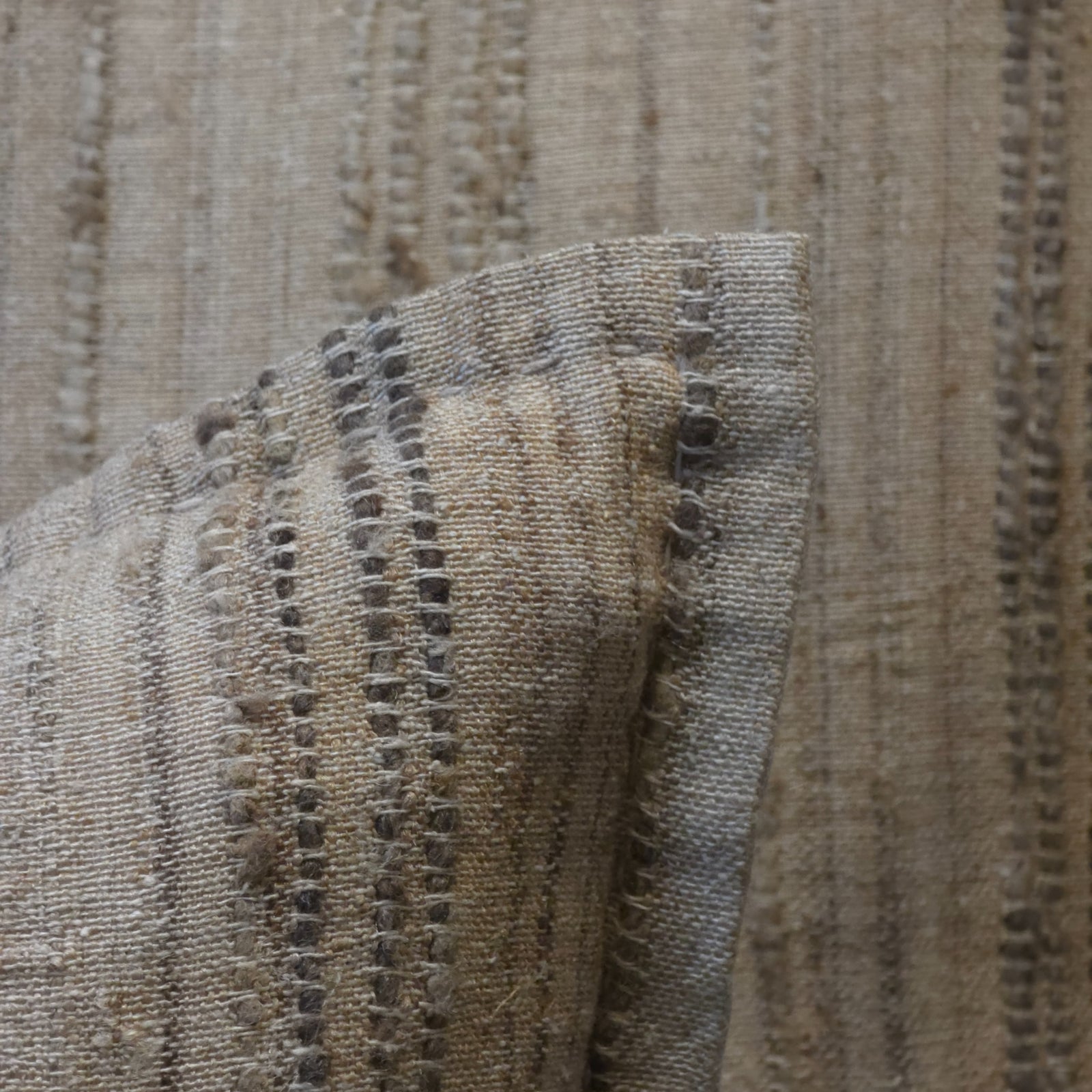 Cushion : Lorelei : Threaded Silk | Brown + Natural | 2 Sizes