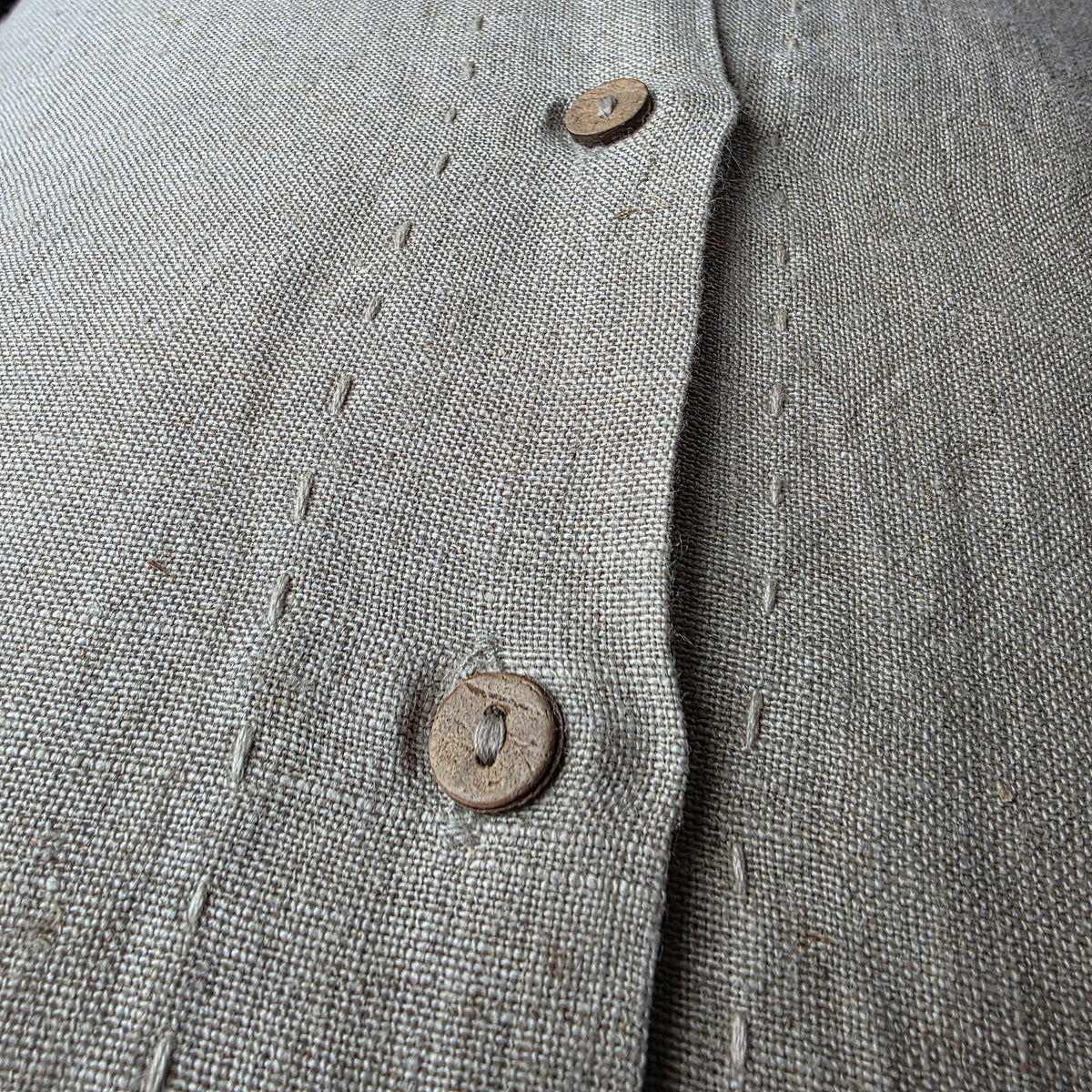 Cushion: Samira Silk Weave Natural | Natural + Chocolate | 2 Sizes