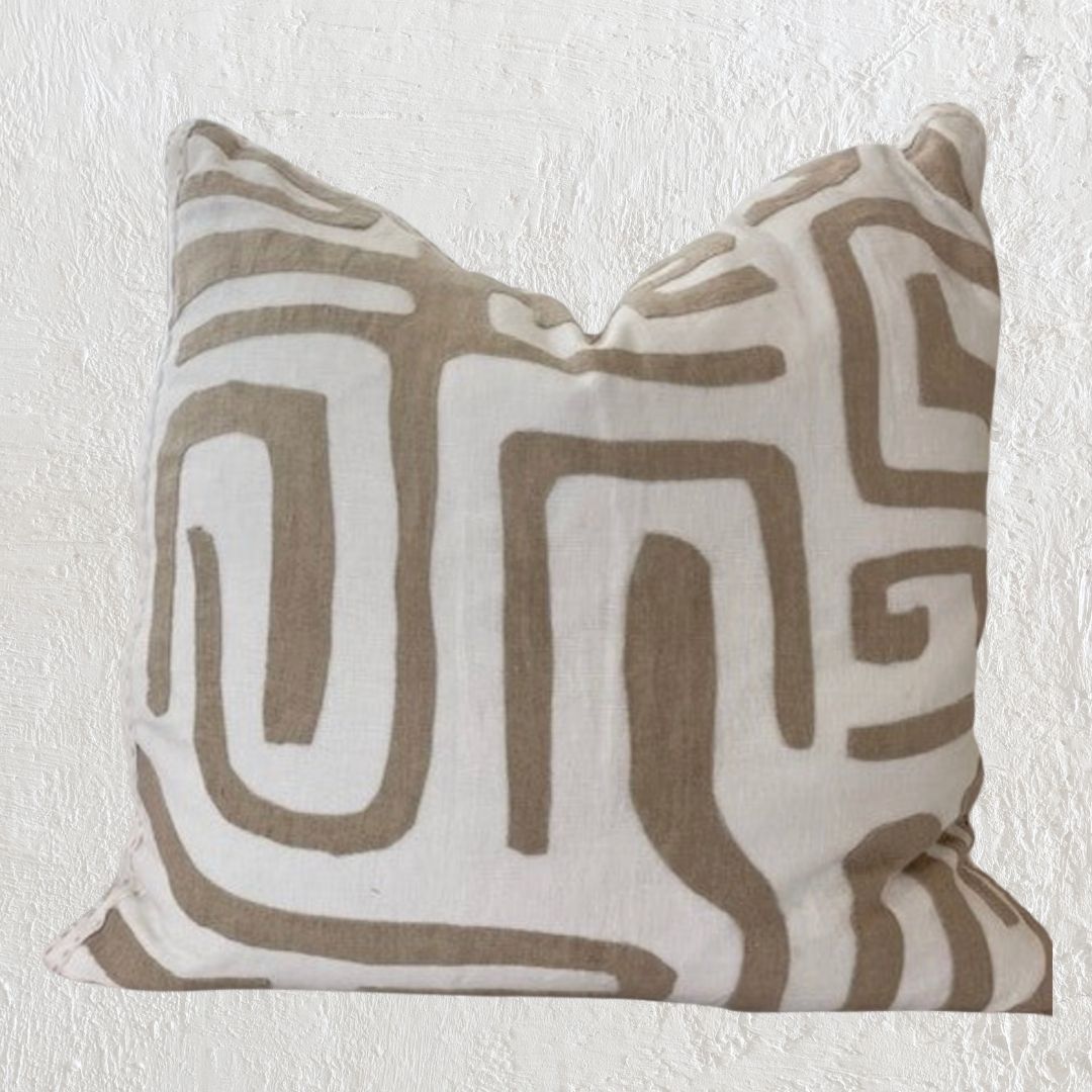 Imana : Indian Linen Cushion, Square