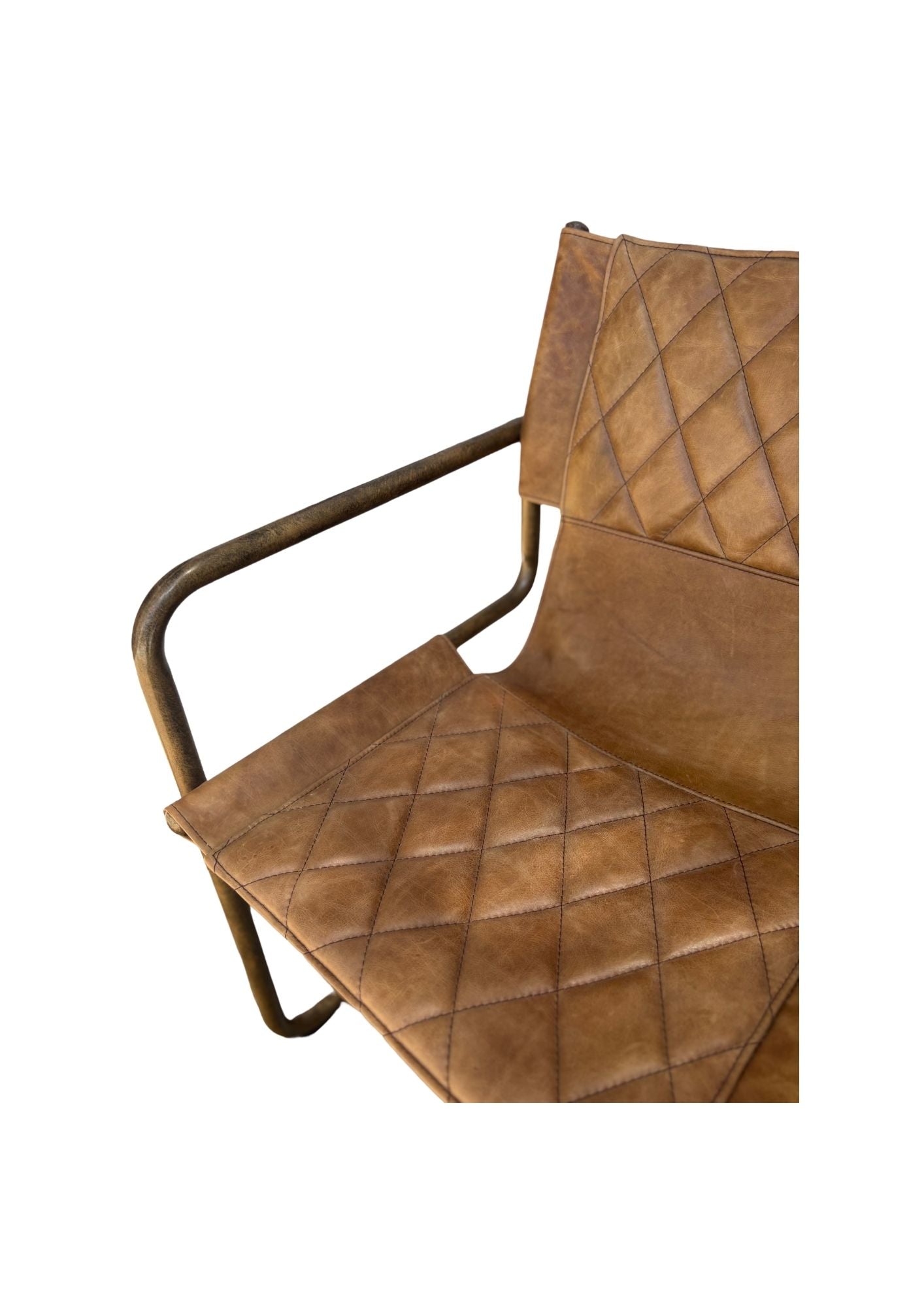 Carmella : Leather Dining Chair, Vintage Brown