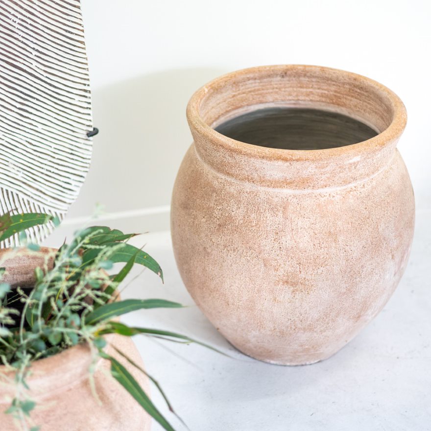 Zondiwe Terracotta Pot, Dusty Pink Small