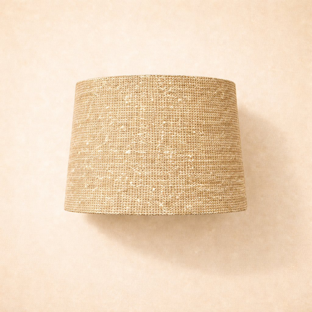 Oswei : Cotton Lamp Shade, Oatmeal, Small.