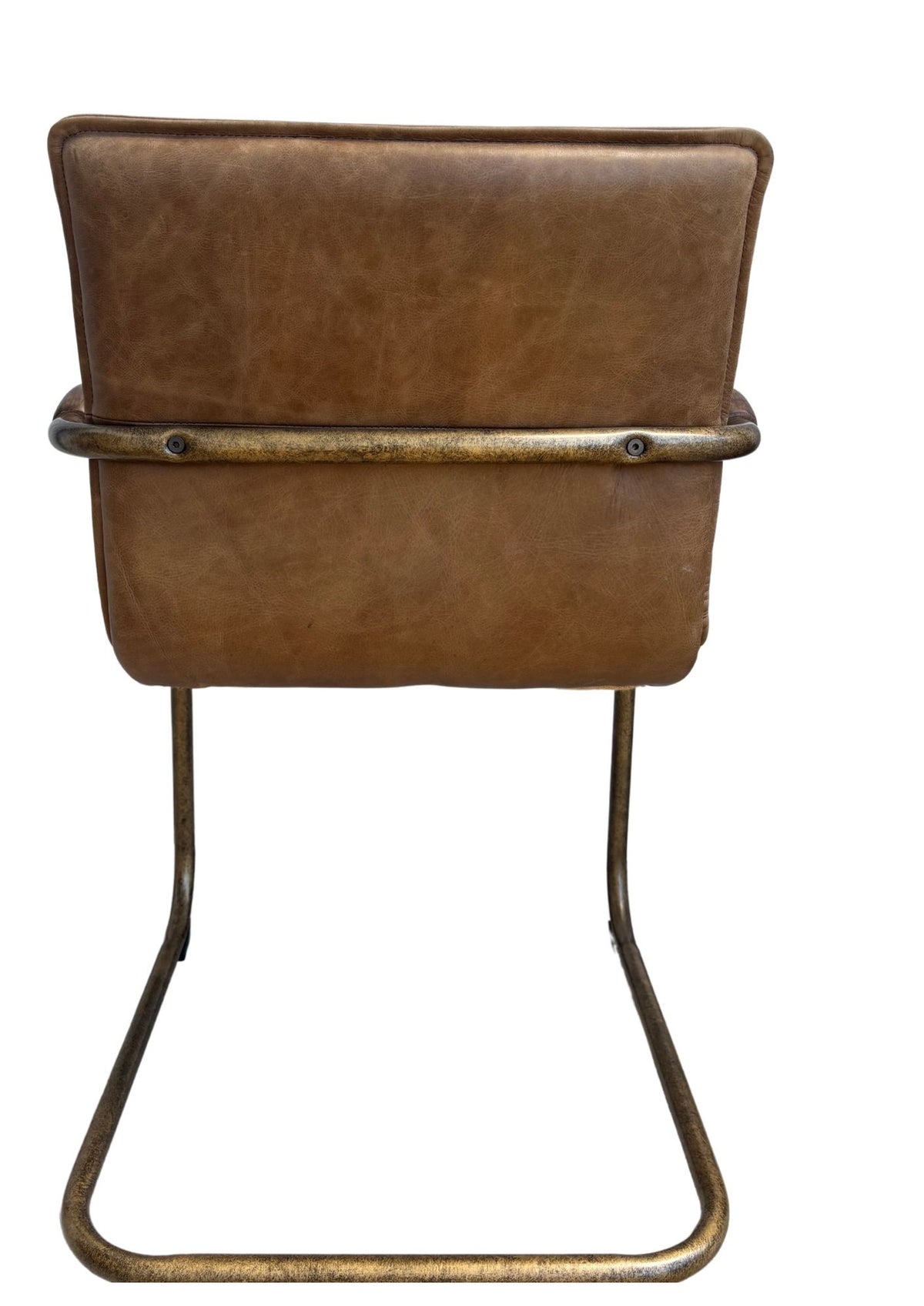 Alessia : Leather Dining Chair, Vintage Brown