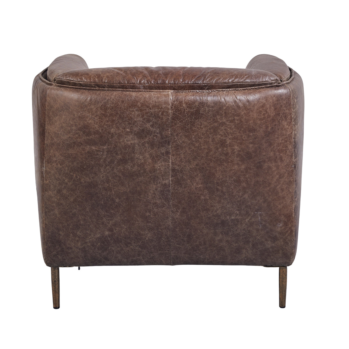 Andrea : Leather Tub Chair, Whiskey
