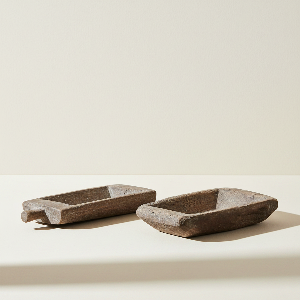 Tray : Viraj : Antique Wooden Khaliya | Natural
