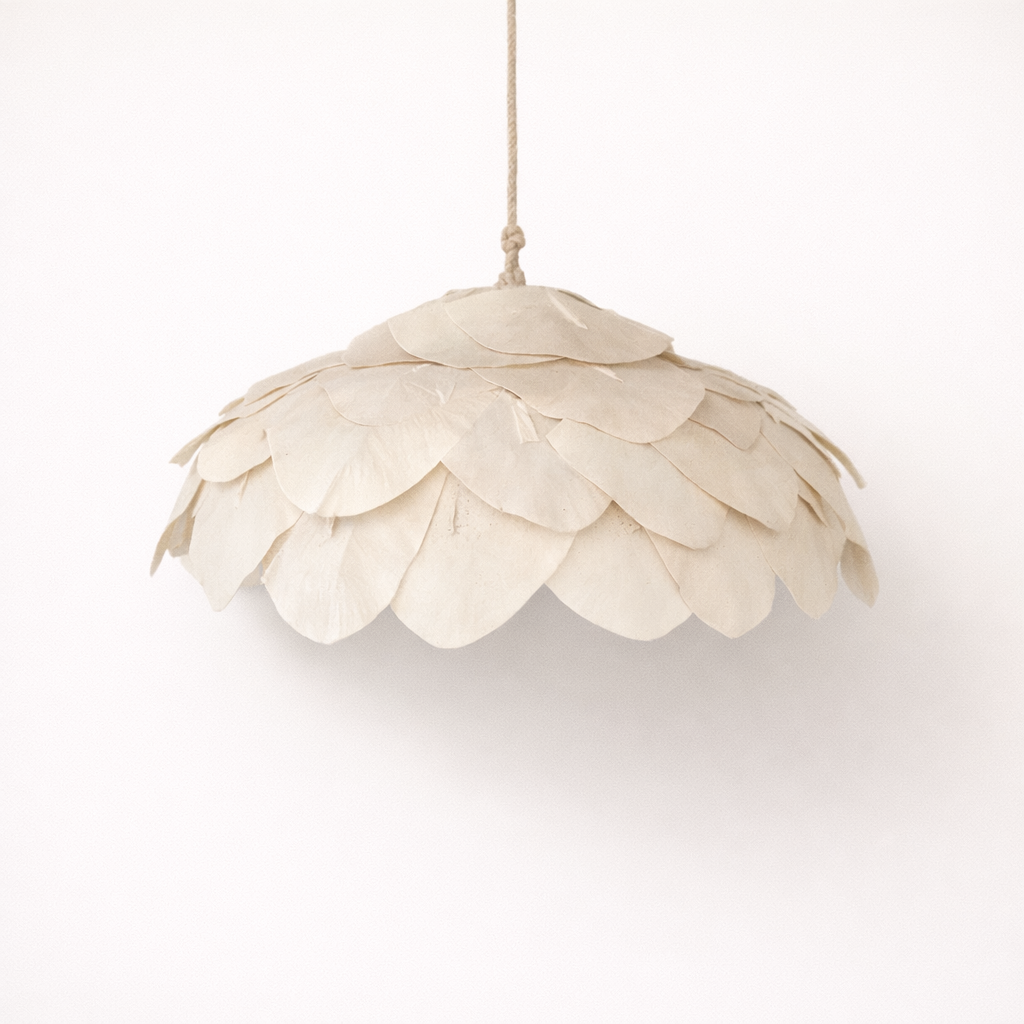 Katar : Cotton Petal Wide Shallow 90cm Pendant Light