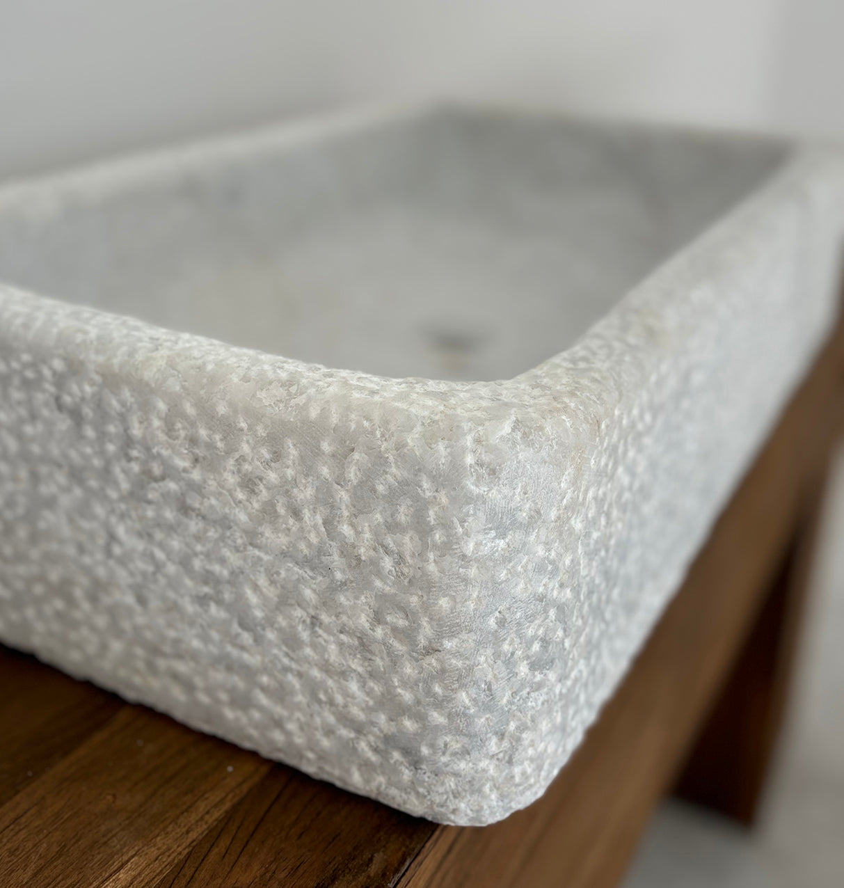 Parul : Marble Basin, Hammered Exterior Finish