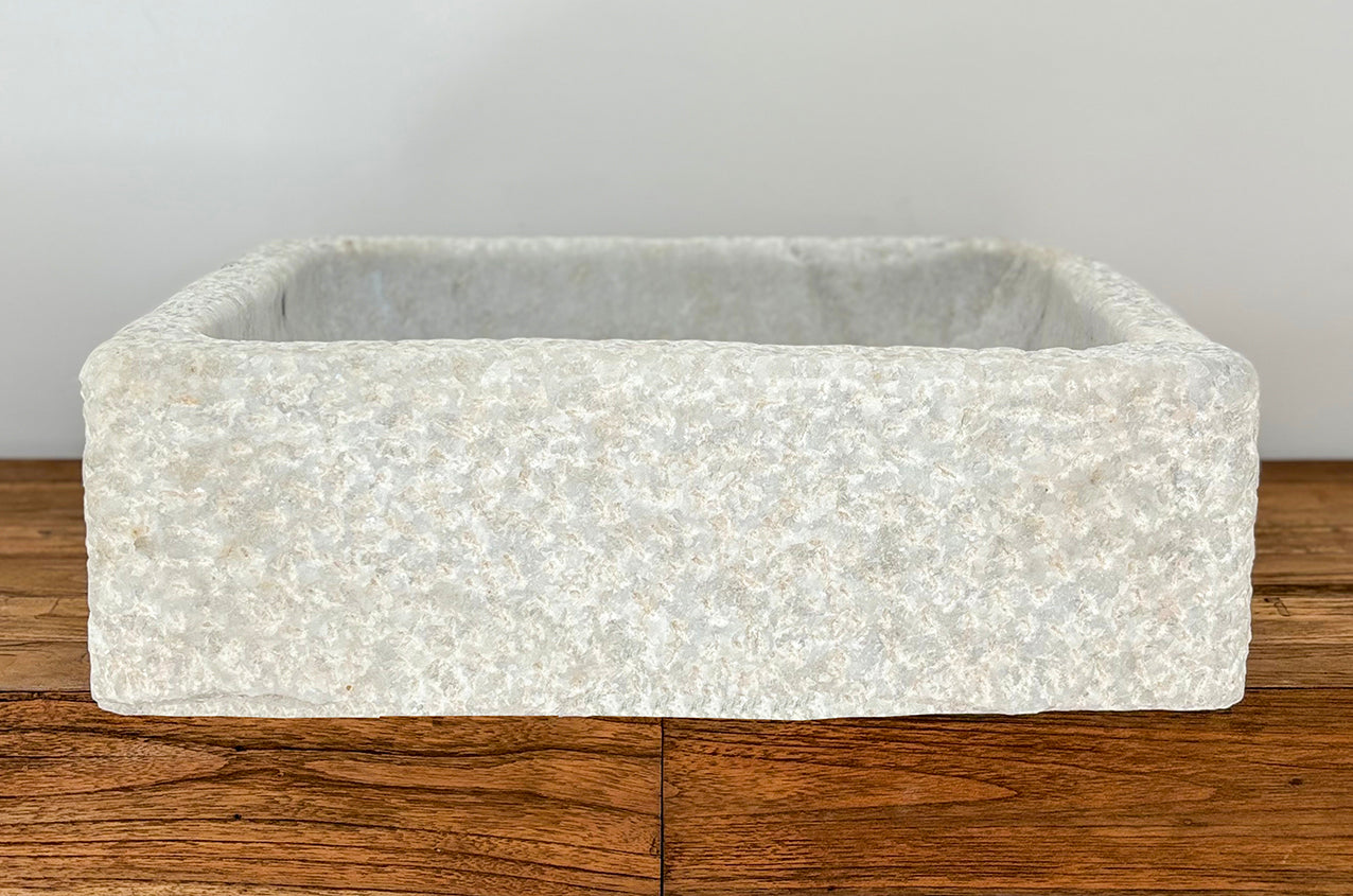 Parul : Marble Basin, Hammered Exterior Finish