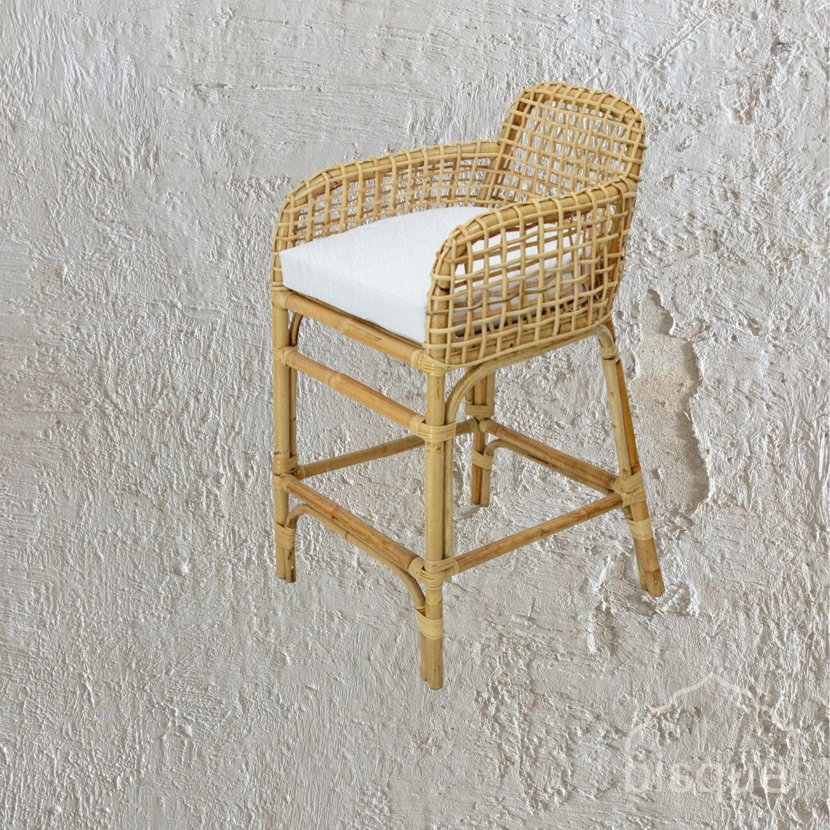 Sarah : Rattan Bar Stool