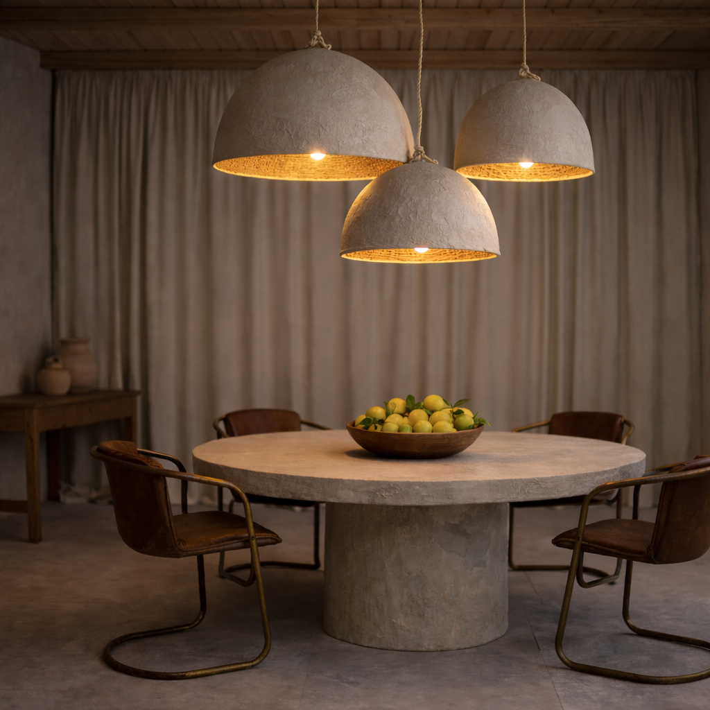 Chinara : Clay Dome Pendant Light