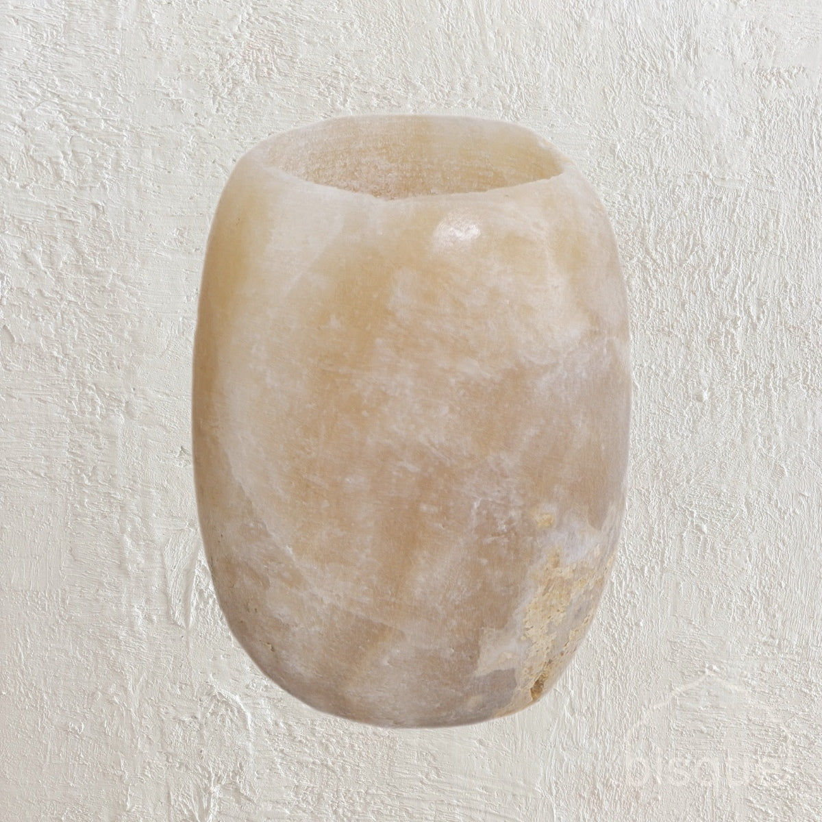 FAVA : ONYX CANDLE HOLDER NATURAL S	dia 8 x h 10 cm