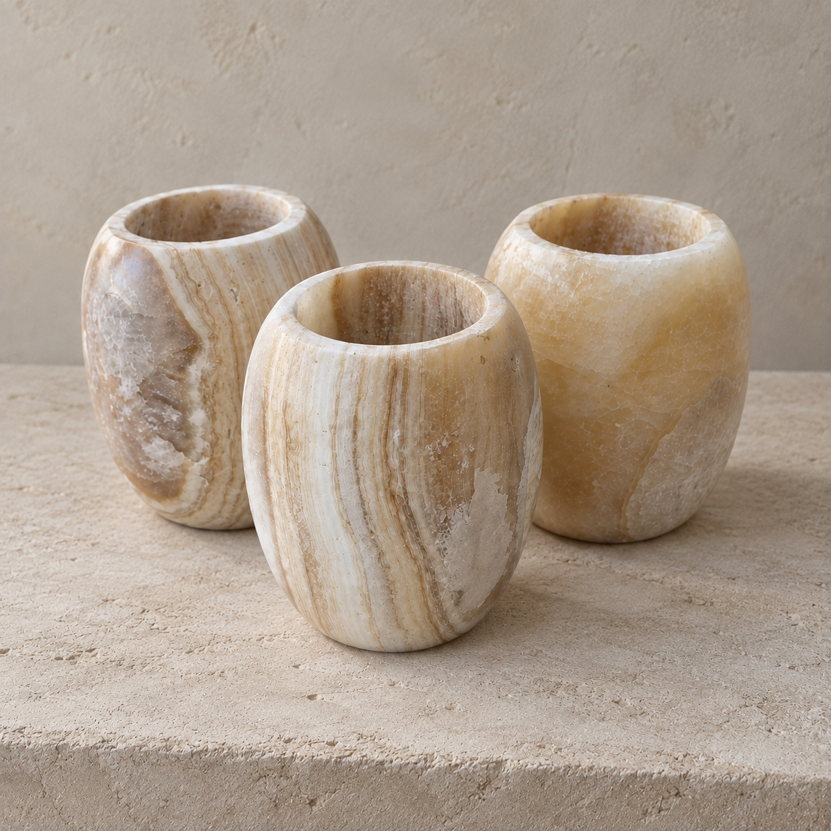 Candle Holder : Lamia : Natural Onyx | 3 Sizes