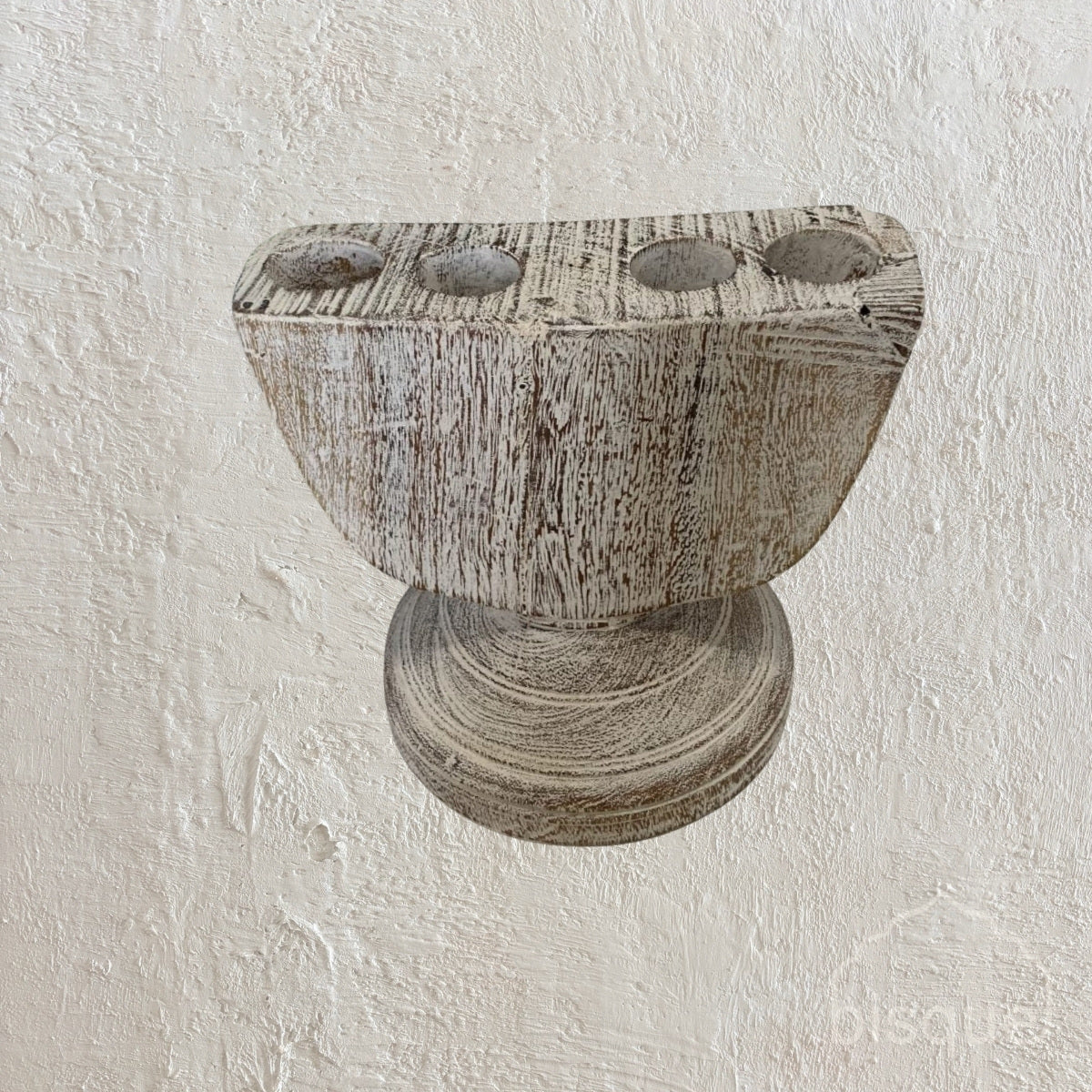 Delan : Wooden Seeder, Whitewashed