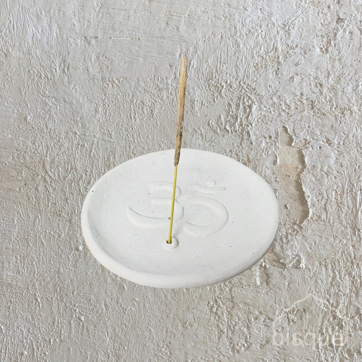 Om : Ceramic Round Incense Holder
