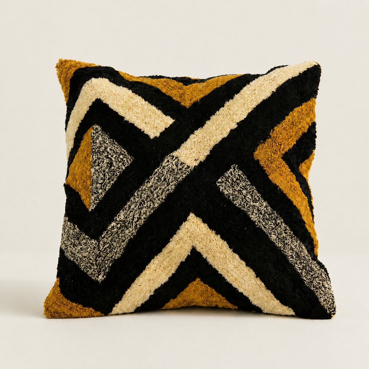 Cushion : Shakan : Tribal Ochre | 60x60 | OUTLET