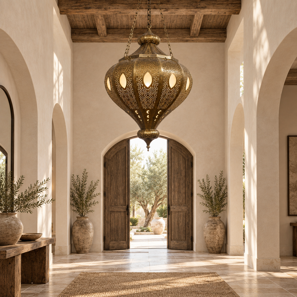 Pendant : Atlas : Handmade Moroccan Brass | OUTLET