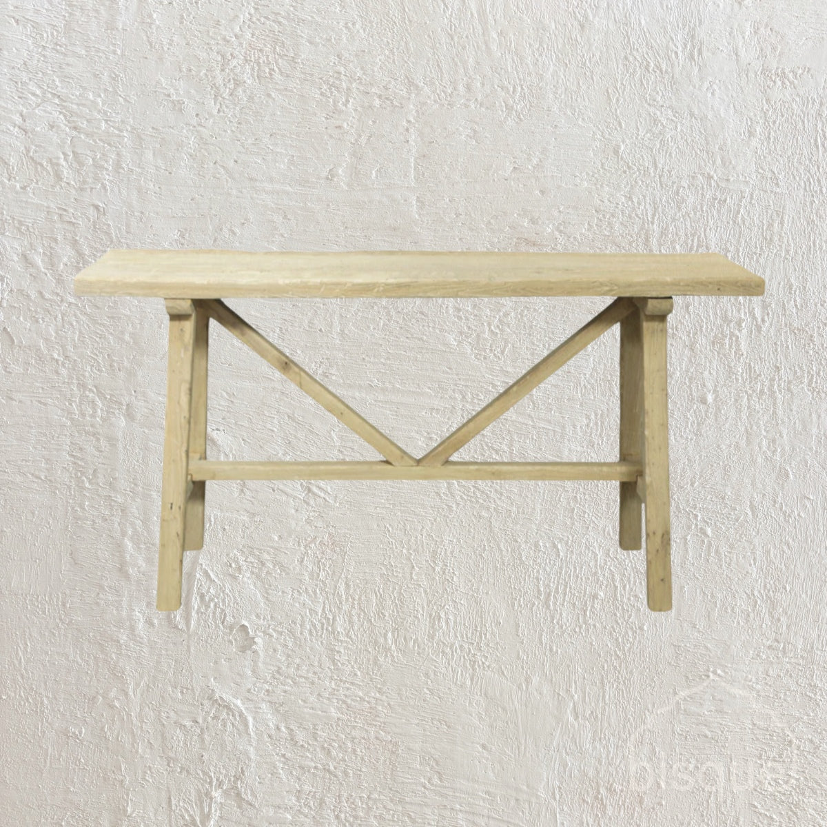 Aubrey : Farmhouse Console, Bleached Old Pine