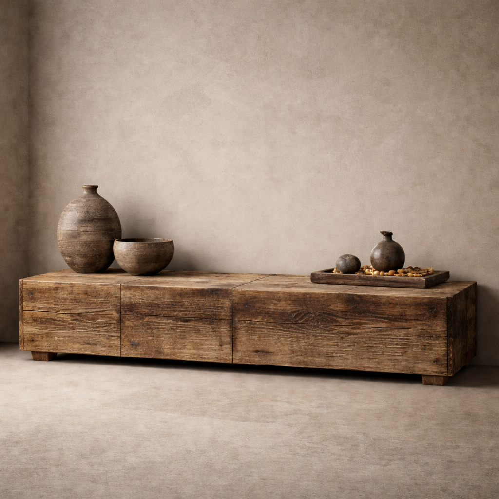 RIETI LOW CONSOLE AND ENTERTAINMENT UNIT 250cm